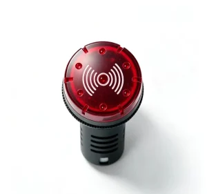 Industrial LED Buzzer AD112-22SM-B Black Body Type 2 DC6-380V 22mm Panel 5 Colors IP67 CE