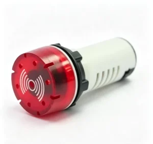 Industrial LED Flash Buzzer AD112-22SM-W White Body DC6-380V 22mm Panel 5 Colors IP67 CE