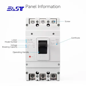 Industrial Mccb Circuit Breaker with Shunt Trip Coil 3P Din Rail Mount Made of Plastic YSTM6 400A 65KA
