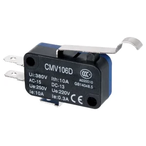 Industrial Miniature Micro Switch SPDT Button Type CMV10 051C 10A 380V 0.05mm~1m/s Durable Plastic Material