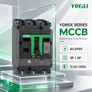 Industrial Molded Case Circuit Breaker MCCB AC690V for Factory Power Protection