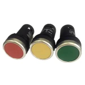 Industrial Momentary Push Button Switch Plastic Material IP65 Level 22mm Mounting Hole Size