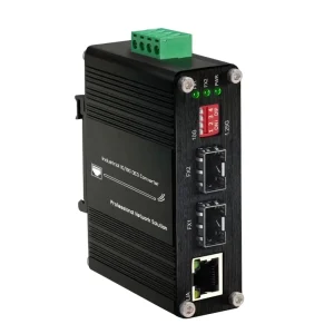 Industrial Optical Fiber Switch 10G SFP+ to SFP+ OEO Converter 3R Repeater IMC2402 OEO 5G CE RoHS FCC Certified 3 Port