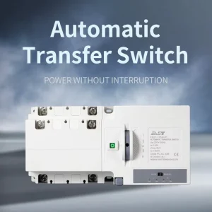 Industrial Power 2 Poles Single Phase Automatic Transfer Switch (ATS) PC Type ES2T 125B Rated 32A 63A 125A with Screen