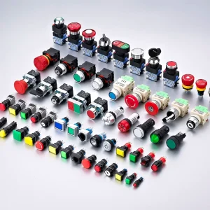Industrial Push Button Switch Plastic 19mm 22mm 25mm 30mm Push Button