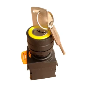 Industrial Switch Electric 22mm 1NO1NC 2 Positions Latching Momentary 2 Key Lock Safety Rotary Select Selector Key Switch