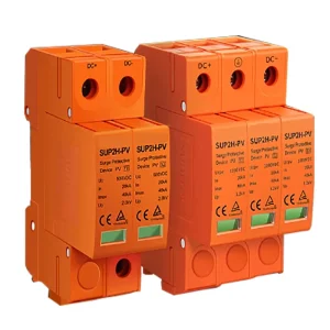 Industrial T1 T2 Surge Protector Switch Grade SPD AC Lightning Surge Protective Device 20KA Max Discharge Current Solar System