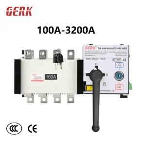Industrial Three Phase 4 Pole PC Automatic Transfer Switch ATS <50ms Rapid Switching Dual Power Source Selector Emergency Power