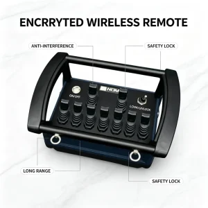 Industrial Wireless Hydraulic Remote Controller With Lock Safety Switch for Tower Crane Steel Structure Hoisting