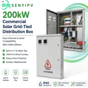 Industry or Farm 200KW 400A 380V IP65 Outdoor Solar Energy Grid Power Distribution Lightning Protection SPD Copper Junction Box