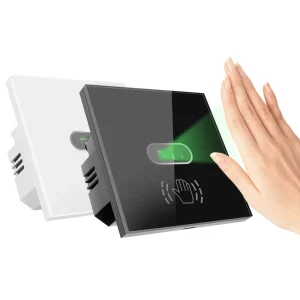 Infrared Sensor Switches Touchless Wall Switch Waving to On off Tempered Glass Panel No Touch Needed 240V