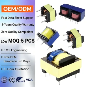 Innovative Smart Home Appliance Low Loss Power System Lightweight Stable Performance Durable Unit High Frequency Transformer 24V