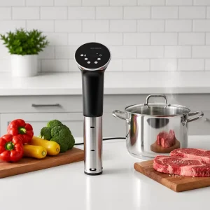 Intelligent Electric Portable Plastic Low Temperature Slow Cooker Digital Timer Control Household Cooking Machine for Beef Etc