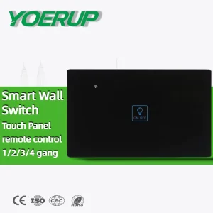 Interruptor Inteligente Tuya Smart Wifi Smart Home 1/2/3/4 Gang Touch Panel App Remote Control Smart Light Wall Switch