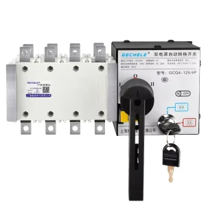 Isolated Dual Power Automatic Transfer Switch Three Phase Four Wire 380V PC Grade GCQ4 4P Low Voltage Disconnectors