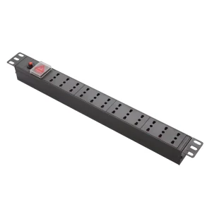 Italy Standard Power Distribution Equipment 12-Way Over-Loading Protector with Aluminium ABS Aluminum Alloy PDU