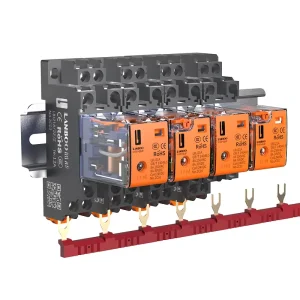 J21A Miniature 8Pin 14Pin DC12V Small Size Electromagnetic 2NO2NC Sealed Intermediate Relay for DCS Control Use Din Rail