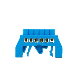 JHS03 Series 6P Blue/Green/White Connecting Terminal Block Earthing Copper Neutral Bar