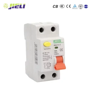 JIELI 10A 16A 63A Rccb Circuit Breaker 4.5KA 6KA 10KA Breaking Capacity 230 440V Disjoncteur Différentiel 30mA Rccb Breaker