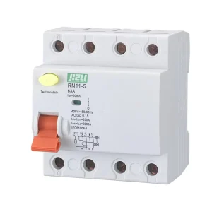 JIELI 4P RCCB 125A 30mA Residual Current Circuit Breaker PA66 Copper Earth Leakage Protection Switch 6kA IEC60898-1