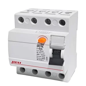 JIELI SFL 7A RCCB Residual Current Circuit Breaker Copper PA66 2P 4P 63A 30mA 230V 400V 50 60Hz 6kA IEC61008 1 Certified