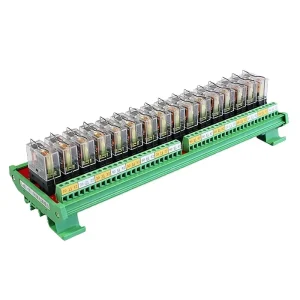 JR 16L1 5V 12v 24V 110v 220vac 16channels din rail mounted Relay Module