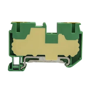 JUT14-6PE 6mm2 Ground Modular Screwless Pluggable Din Rail Terminal Block