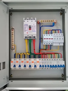 JXE Three phase Four Wire Cold Rolled Steel Wall Mounted Customized Outdoor Industrial Electrical Distribution Cabinet