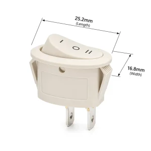 KCD1 D 4A Toggle Switch 10A 250VAC 3 Position SPDT IP40 I O II Oval Boat Cream White CE CQC Certified Industrial Grade