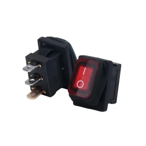 KCD1 Waterproof Square Rocker Switch 3Pin SPST on OFF Mini Sealed Boat Toggle Switch IP65 Dustproof Auto Power Control Switch