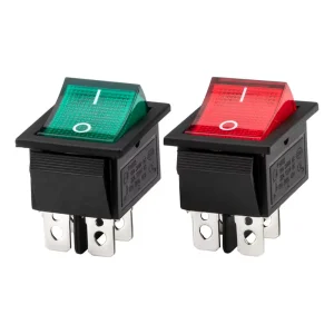 KCD2 4Pin On off Rocker Switch 16A 250V AC DPST Rocker Switch for Mechanical Equipment
