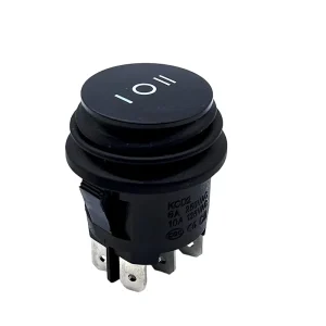 KCD2 Series Waterproof Round Rocker Switch 6Pin DPDT 3 Position ON OFF ON Mini Boat Toggle Switch 6A 250V Auto Power Switch