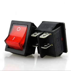 KCD4 201N 4P Rocker Switch 30×25