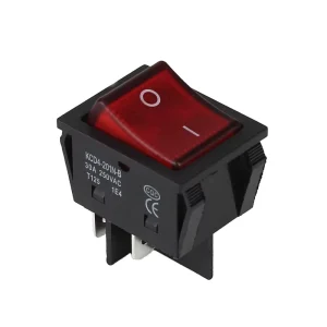 KCD4 Series 3A Rocker Switch With Light 16A Push Button Power Switch 250Vac