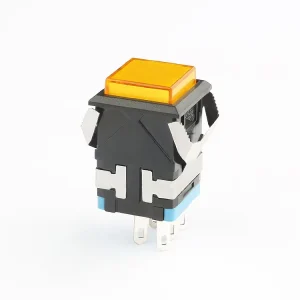 KD2 5 Pin Single Pole Orange Automatic Selector Push Button Light Switch Momentary Self locking
