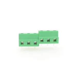 KF128 7.5mm Straight Pin Green Spliced Pa66 Environmentally Friendly Screw Type 250V -20~+105 PCB Terminal Block