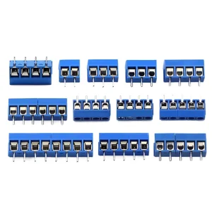 KF301 2P/3P/4P/5P/6P/8P Large Current Plug-In PCB Terminal Blocks with 5.0MM Terminals AC1500V 20m Contact Resistance