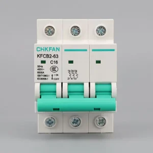 KFCB2 63 Series Miniature Circuit Breakers 3 Pole 6A 10A 16A 20A 25A 32A 40A 50A 63A MCB