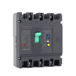 KFM1L Series 4 Pole 250 Type Molded Case Circuit Breaker MCCB with Leakage Protection New Generation Leakage Circuit Breaker