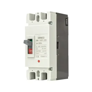 KNM1 250 2300 Solar System DC MCCB Circuit Breaker 2-Pole 500VDC Molded Case With 250A BCD A Curve DC Solar Breaker