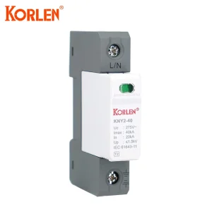 KORLEN High Capacity 385V T2 20-40kA SPD Power Strip Lightning Protection Surge Protector