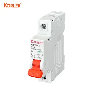 KORLEN Miniature AC Circuit Breaker 415V PA66 Material DIN Rail Mounting