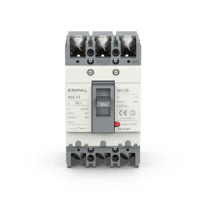 KRIPAL 3P 50A Moulded Case Circuit Breakers 3 Phase Thermal Magnetic Breakers Circuit 50AMP MCCB for Power Network