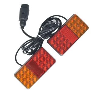 KS18 044 LED Waterproof IP65 Universal Trailer Light Kits 12V 24V 12R+12Y SMD LEDs Wire Harness Kit for Retrofit Upgrade
