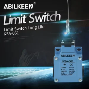 KSA 061 LSA 061 AC 250V 10A Flexible Spring Arm SPDT 1NC 1NO Limit Switch for CNC Lathe for CNC Machines