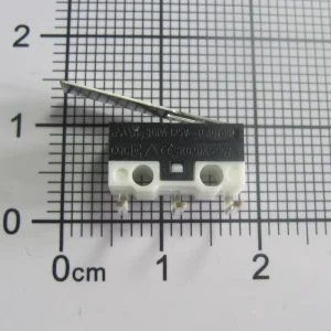 KW10-ZSW2L150-08 SPDT Micro Switch with 18mm Straight Level, Left Angel PCB Terminal and Gold Plated Contact