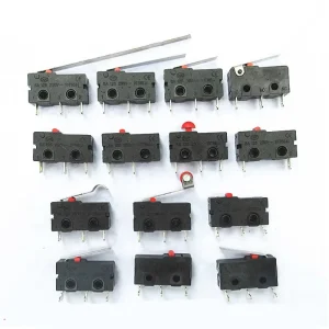 KW12 KW11 Optical Travel Limit Switch Contact Button Micro Switch Straight Handle Tripin 5A 125V 250V