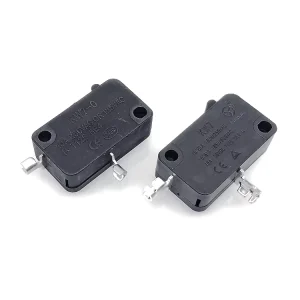 KW7-0-B Black Micro Metal Lever Switch 2 Pin AC25OV 15A Micro Switches Made in China