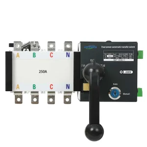 KYQ2 250 4P 250A Dual Power Automatic Transfer Switch 160A 200A 250A AC380V 400V 50 60Hz PC ATS Three phase for Generator HGLD