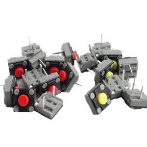 Kaihua Silent Microswitches Model Kaih 6*6*4.3 10M Mechanical Life Yellow Red Dots Two-foot Type for Logitech Razer 1A
